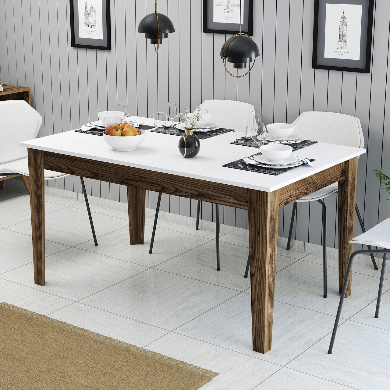 Masa, Hanah Home, Milan 514, Nuc/Alb - imagine 7